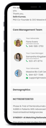 SYNERGY-AI Clinical Trial Finder Mobile App