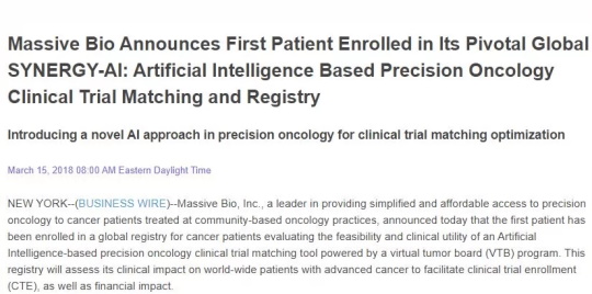 Artificial Intelligence Precision Oncology