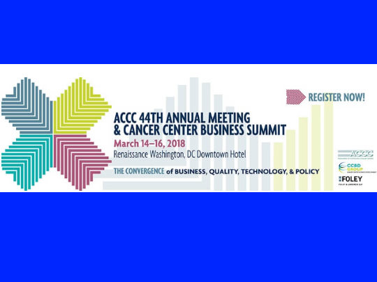 Massive Bio attends, as well as sponsors the ACCC 44th Annual Meeting and Cancer Center Business Summit